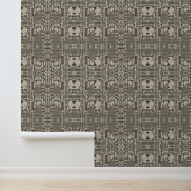 Moderne Labyrint Luxe Behang (Applicatie)