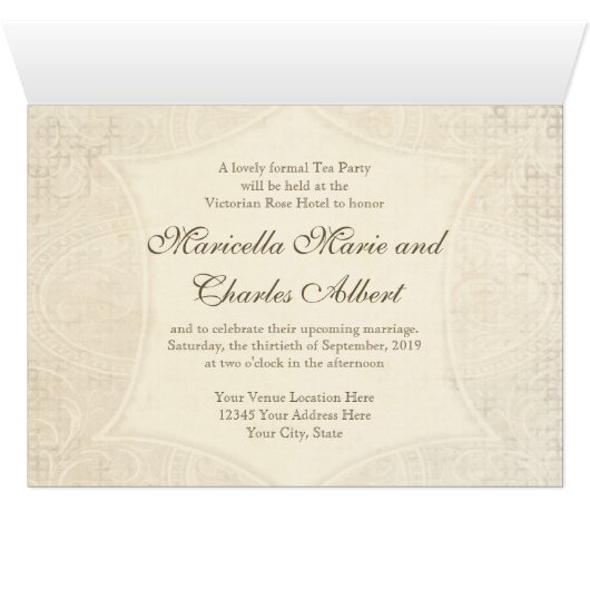 Moderne  Lace Tea Party, Hydrangea n Roos (Binnen Horizontaal (Onder))