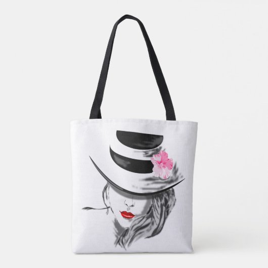Moderne Lady Canvas tas (Achterkant)