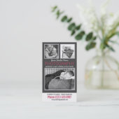 Moderne Lady fotograaf met 3 voorbeeldfoto's Visitekaartje (Staand voorkant)