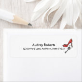 Moderne Lady's Change of Address Key & High Heel Etiket (Insitu)