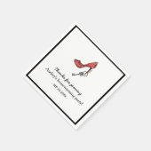 Moderne Lady's Change of Address Key & High Heel Servet (Hoek)