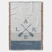 Moderne Lake House Aangepaste Coördinaten Deken (Voorkant Verticaal)