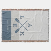 Moderne Lake House Aangepaste Coördinaten Deken (Voorkant)