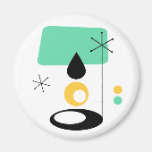 moderne lamp met blauw goud in de midden - eeuw magneet (Voorkant)