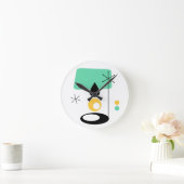 moderne lamp met blauw goud in de midden - eeuw ronde klok (Huis)