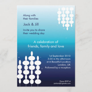 Moderne lampjes 5x7 kaart