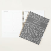 Moderne landelijke bladpatronen planner (Display)
