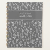 Moderne landelijke bladpatronen planner (Voorkant)