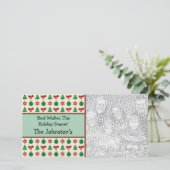 Moderne Landelijke Kerst Foto Kaarten (Staand voorkant)
