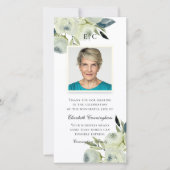 Moderne Landelijke Roestieke Waterverf Bloemige He Bedankkaart (Voorkant)