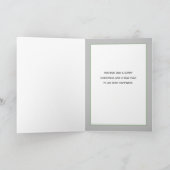 Moderne Landelijke Vreugde Vrede Liefde Kerstmis Feestdagen Kaart (Binnen)