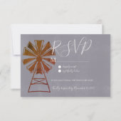 Moderne landelijke windmolen steen kaart (Voorkant)