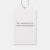 Moderne landenquête - Bedrijfs Hartelijk dank Cadeaulabel (Achterkant)