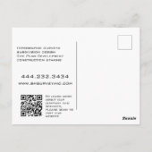 Moderne landenquête of QR Code Business Briefkaart (Achterkant)