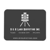 Moderne landenquête voor zakelijke promotie magneet (Horizontaal)