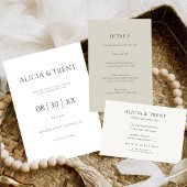 Moderne Landgoed RSVP Kaart | Minimalistisch Elega