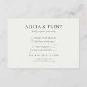Moderne Landgoed RSVP Kaart | Minimalistisch Elega (Voorkant)