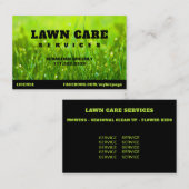 *~* Moderne Landscaping Green Grass Lawn Care Visitekaartje (Voorkant / Achterkant)