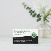 Moderne Landscaping Services Business Profile Card Visitekaartje (Staand voorkant)