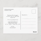 Moderne Landschap Kalligrafie Geboorteaankondiging Briefkaart (Achterkant)
