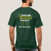 Moderne landschappelijke donkere kleuren T-Shirt (Achterkant)