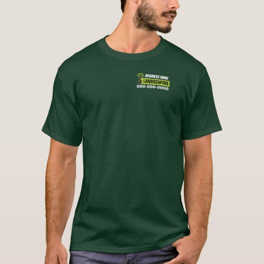 Moderne landschappelijke donkere kleuren T-Shirt (Voorkant)