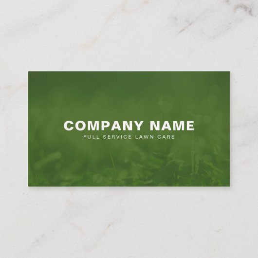 Moderne landschapsarchitectuur en gazonverzorging visitekaartje (Achterkant)