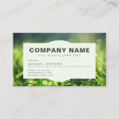 Moderne landschapsarchitectuur en gazonverzorging visitekaartje (Voorkant)