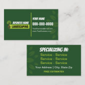 Moderne landschapsarchitectuur met dubbelzijdig zi visitekaartje (Voorkant / Achterkant)