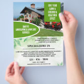 Moderne landschapsondergrond voor grasgrassen flyer (Hand)