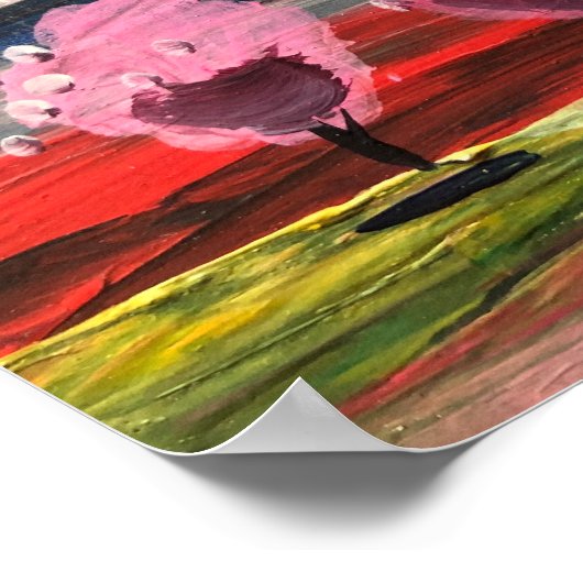 Moderne landschapsvorm poster (Hoek)