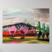 Moderne landschapsvorm poster (Voorkant)