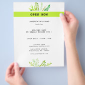 Moderne landschapszorg flyer (Hand)