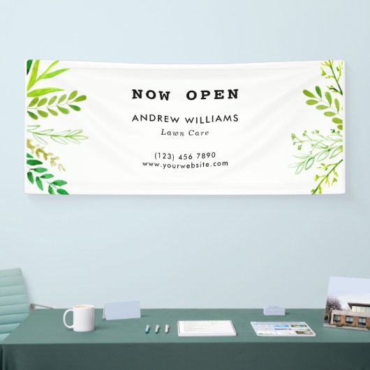 Moderne landschapszorg spandoek (Beurs)