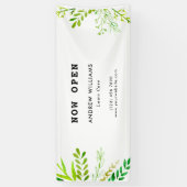 Moderne landschapszorg spandoek (Verticaal)