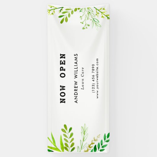 Moderne landschapszorg spandoek (Verticaal)