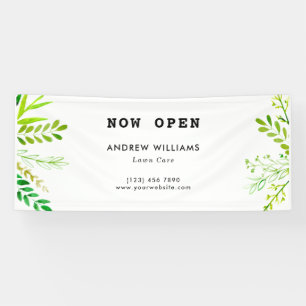 Moderne landschapszorg spandoek