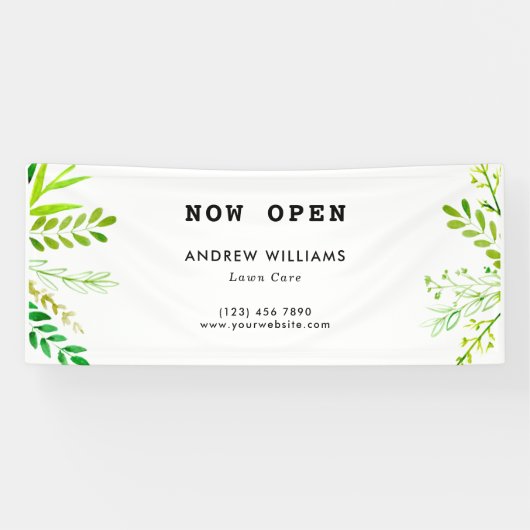 Moderne landschapszorg spandoek (Horizontaal)