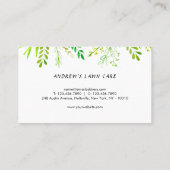 Moderne landschapszorg visitekaartje (Achterkant)