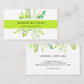 Moderne landschapszorg visitekaartje (Voorkant / Achterkant)