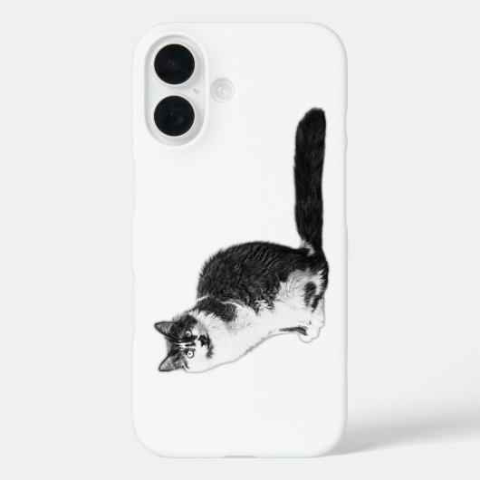 Moderne langharige katteniPhone-hoes Case-Mate iPhone Case (Achterkant)