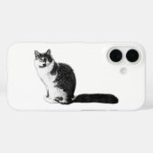 Moderne langharige katteniPhone-hoes Case-Mate iPhone Case (Achterkant (horizontaal))