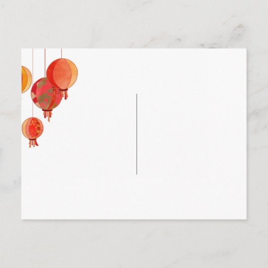 Moderne Lantaarns Weddenschap Save the Date Aankondigingskaart (Achterkant)