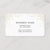 Moderne Lashes met Gold Glitter Makeup Artist Visitekaartje (Achterkant)