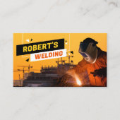 Moderne lassen Aannemer Lasser Metaal Fabricator Visitekaartje (Voorkant)