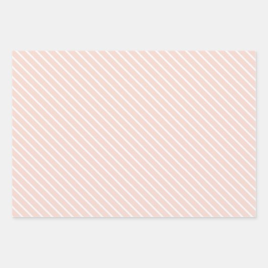 Moderne Latijnse witte en roze streep, Chevron & S Inpakpapier Vel (Voorkant)