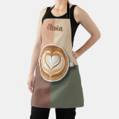 Moderne Latte Art Hart  Schort (Insitu)