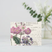moderne  lavendel floral in frankrijk briefkaart (Staand voorkant)