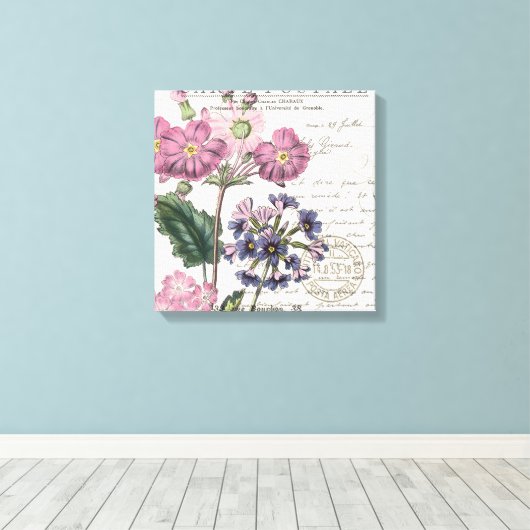 moderne lavendel floral in frankrijk canvas afdruk (Insitu (Houten vloer))